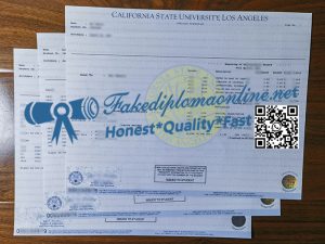 California State University Los Angeles transcript