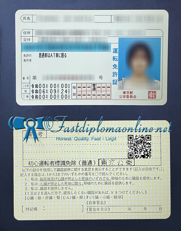 Japanese driver's license