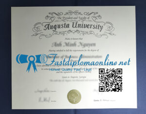 Augusta University diploma