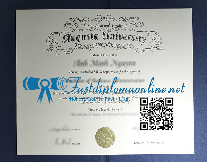 Augusta University diploma