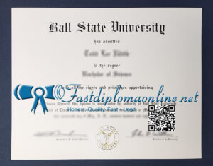 Ball State University diploma