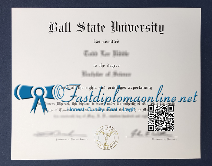Ball State University diploma