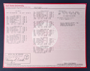Ball State University transcript