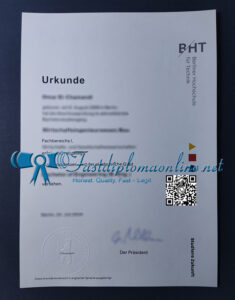 Berliner Hochschule für Technik diploma
