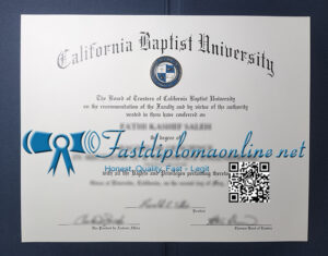 California Baptist University diploma