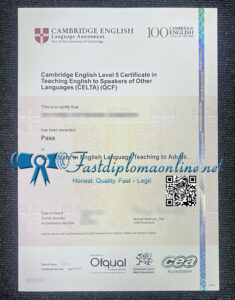 Cambridge English Level 5 Certificate