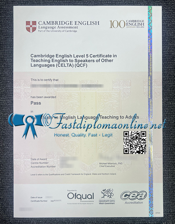Cambridge English Level 5 Certificate