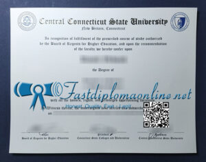Central Connecticut State University diploma
