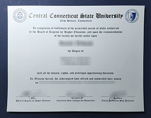 Central Connecticut State University diploma