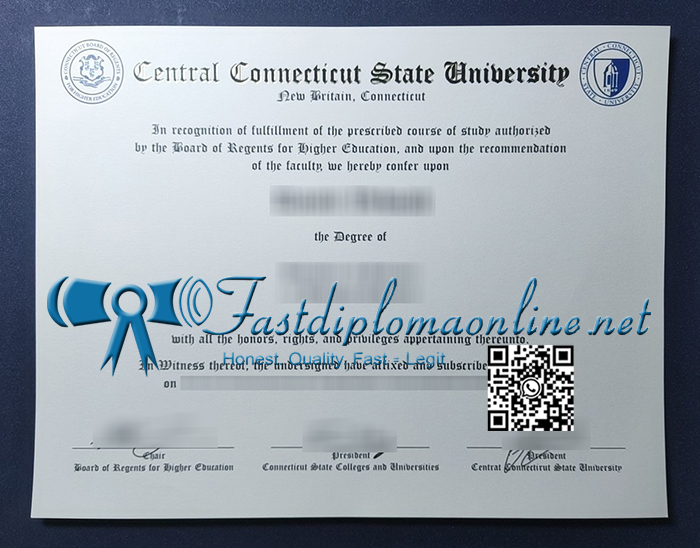 Central Connecticut State University diploma