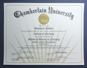 Chamberlain University diploma