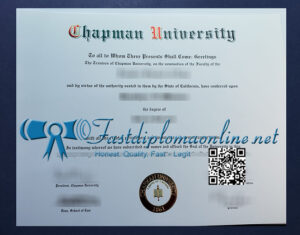 Chapman University diploma