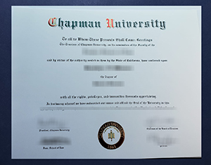 Chapman University diploma
