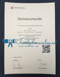 Coburg University of Applied Sciences diploma