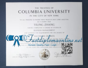 Columbia University diploma