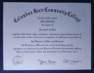 Columbus State Community College diploma