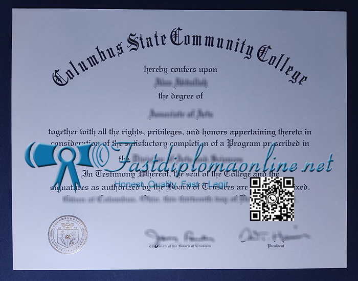 Columbus State Community College diploma