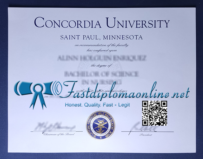 Concordia University diploma