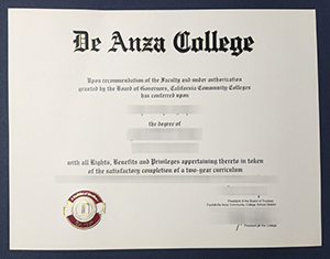 De Anza College diploma