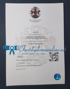De Montfort University diploma