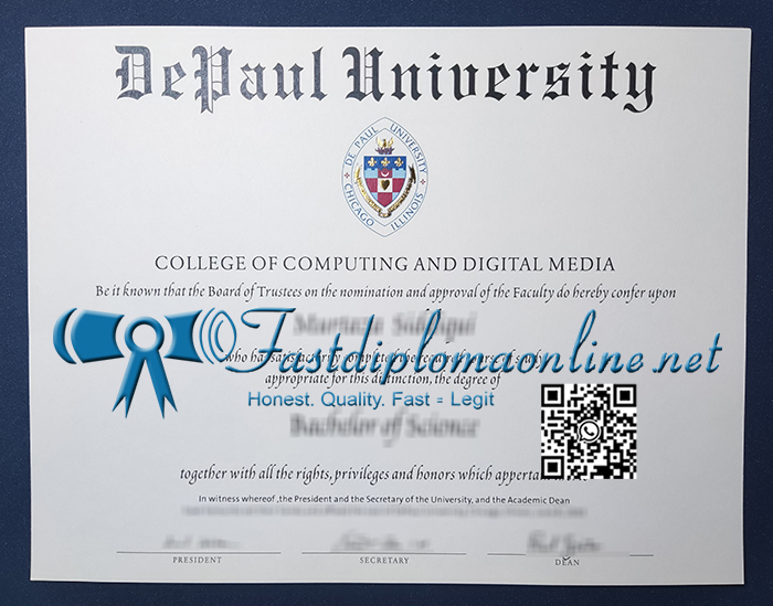 DePaul University diploma