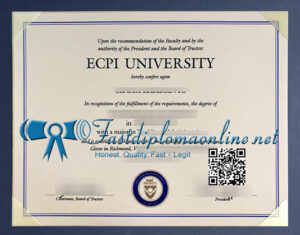 ECPI University diploma
