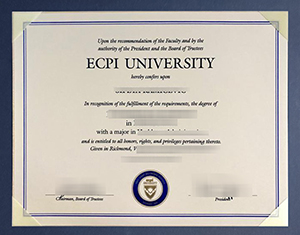 ECPI University diploma