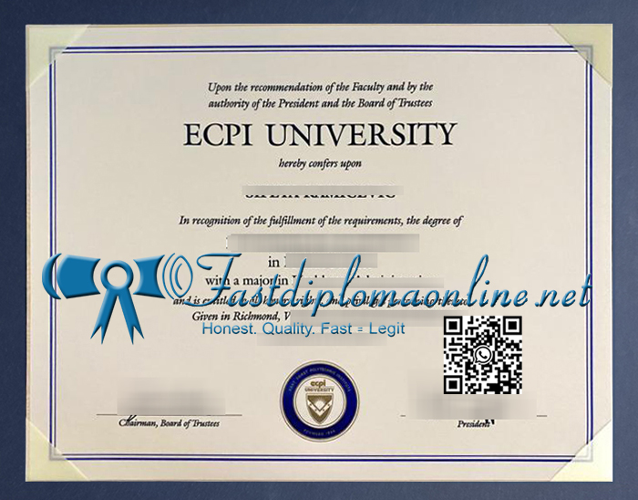 ECPI University diploma
