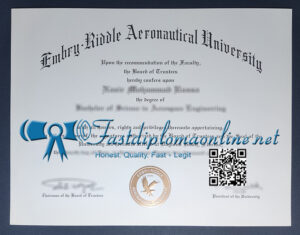 Embry–Riddle Aeronautical University diploma