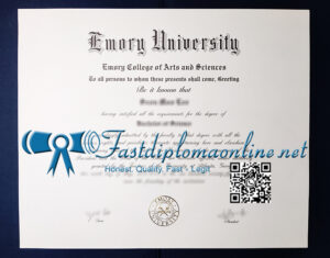 Emory University diploma