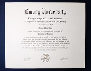 Emory University diploma