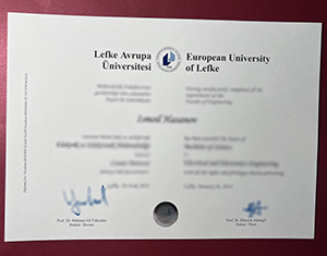 European University of Lefke diploma