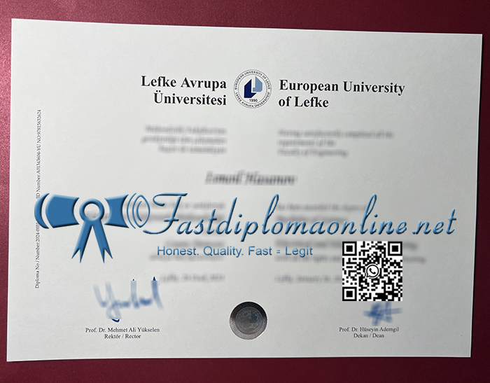 European University of Lefke diploma
