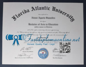 Florida Atlantic University diploma