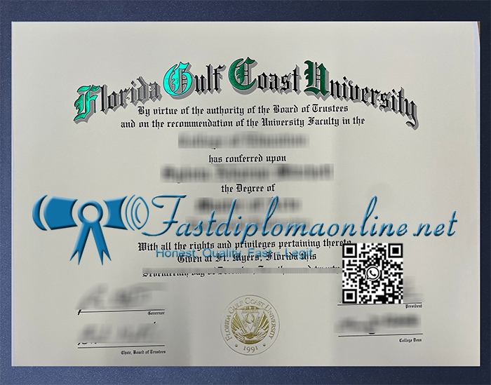 Florida Gulf Coast University diploma