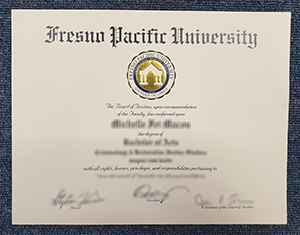 Fresno Pacific University diploma