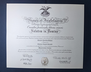 Georgetown College diploma