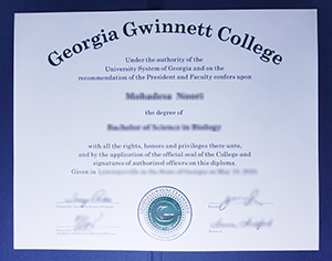 Georgia Gwinnett College diploma