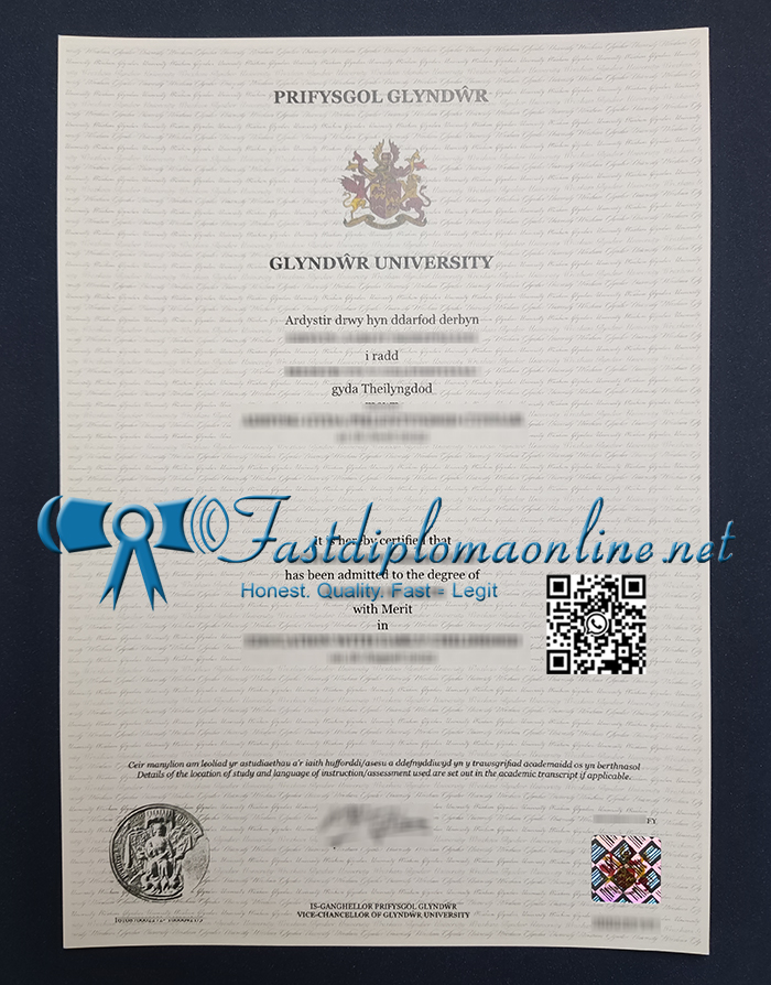 Glyndŵr University diploma