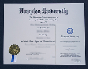 Hampton University diploma