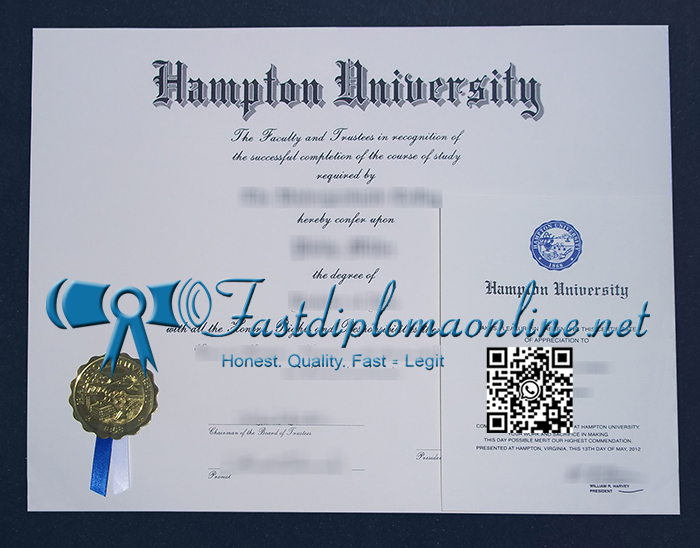 Hampton University diploma
