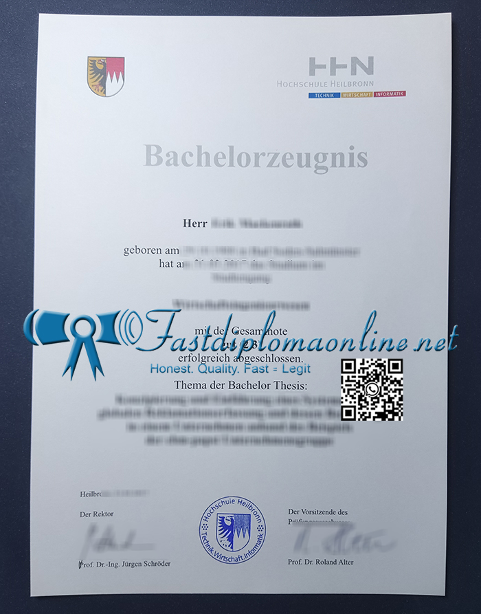 Hochschule Heilbronn zeugnis
