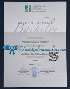 Hochschule Koblenz diploma