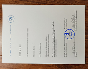 Humboldt University of Berlin diploma