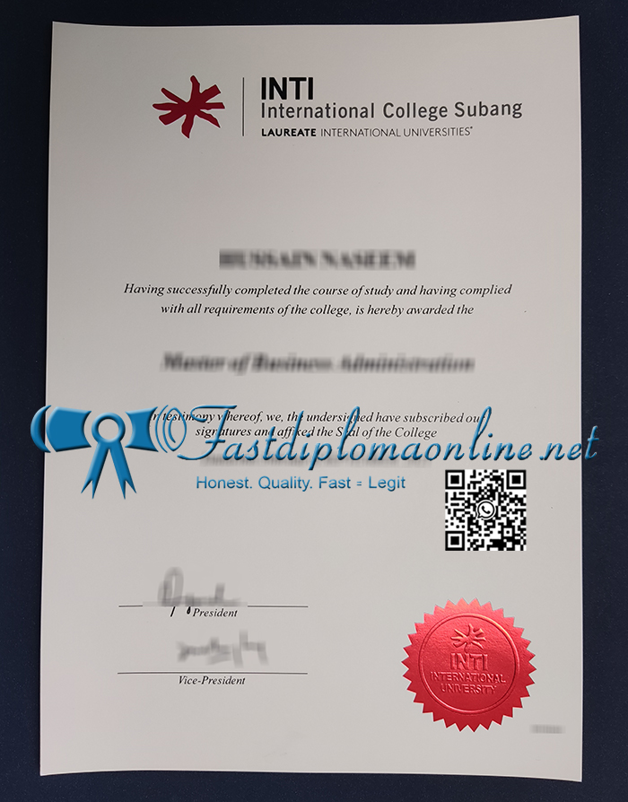INTI International University degree