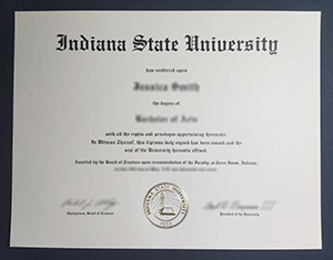 Indiana State University diploma