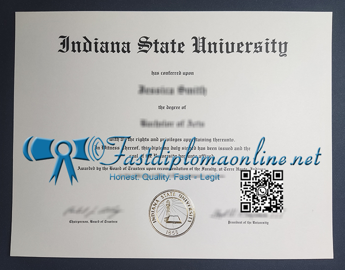 Indiana State University diploma