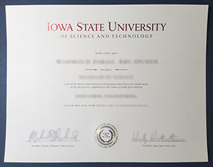 Iowa State University diploma