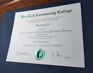 Ivy Tech Community College of Indiana diploma