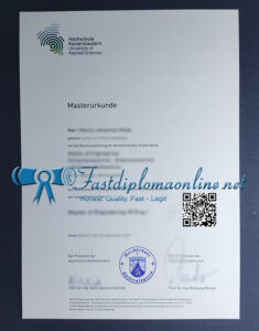 Kaiserslautern University of Applied Sciences diploma